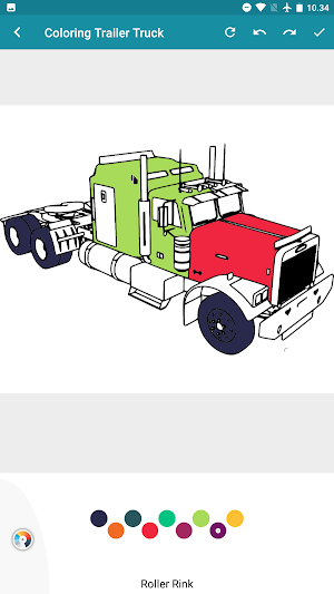 Trailer Truck Coloring Pages Screenshot 2