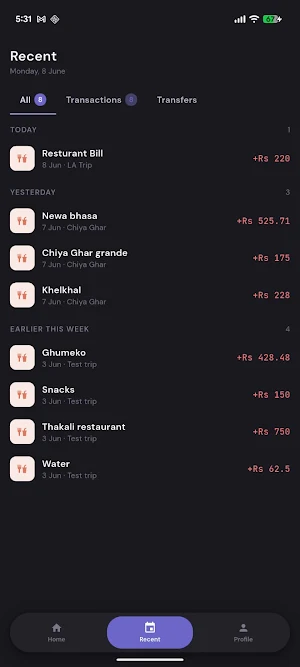 ClearTab: Split Bills Clearly Screenshot 1