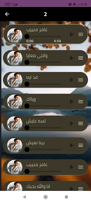 أجمل اغاني عامرمنيب بدو نت2024 Screenshot 2