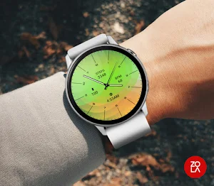 Analog Green Kiwi Watch Face Screenshot 2
