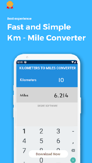 Kilometer to Miles Convert Pro Screenshot 1