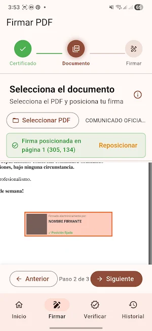 Perseo Firmador Screenshot 2