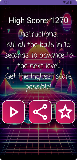 Ball Invaders - Retro Shooter Screenshot 0