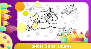 Cinnamoroll Sanrio coloring Screenshot 0