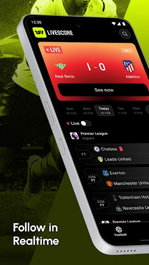 LiveScore Pro – Soccer Now Screenshot 0