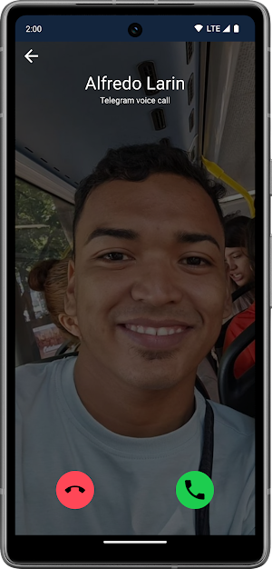 Alfredo Larin Llamada Falsa Screenshot 2