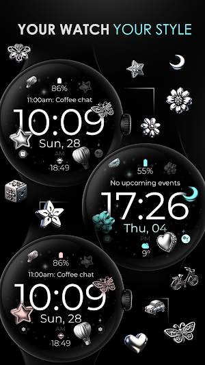 Digital Silver Watch Face Screenshot 0