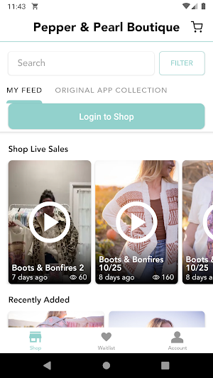 Pepper & Pearl Boutique Screenshot 1