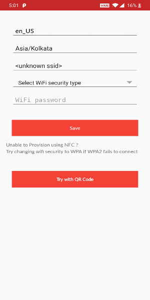 Blackbelt Provisioning App Screenshot 1