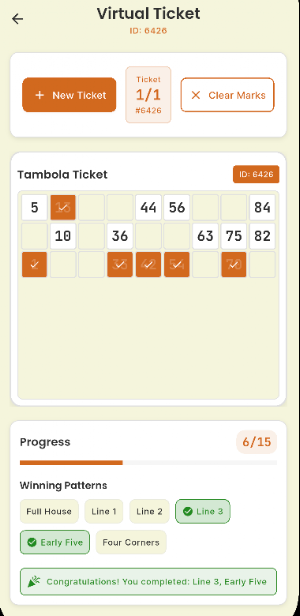 Tambola Housie Game Screenshot 2