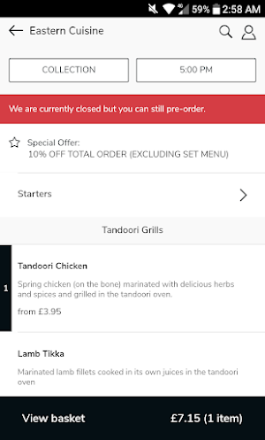 Eastern Cuisine SE19 Screenshot 1