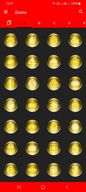 Yellow Pixl Glass Icon Pack Screenshot 2