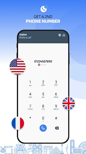 2nd SIM - Second Phone Number Screenshot 0