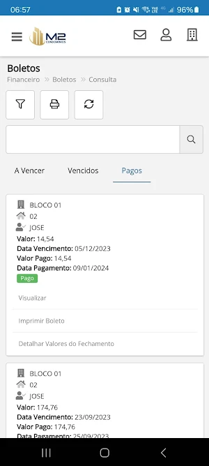 M2 Condomínios Screenshot 3