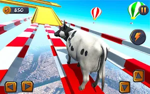 Epic Cow Ramp Rush Run Game Screenshot 0