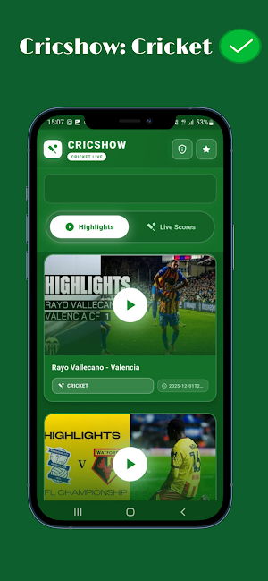 Cricshow: Cricket Live Line Screenshot 0