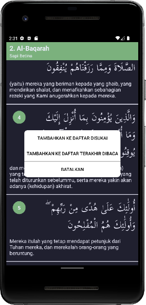 Al-Quran dan Terjemahan Screenshot 2