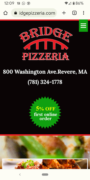 Bridge Pizzeria Screenshot 2