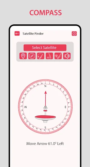 Satellite finder(AlignDish) Screenshot 1