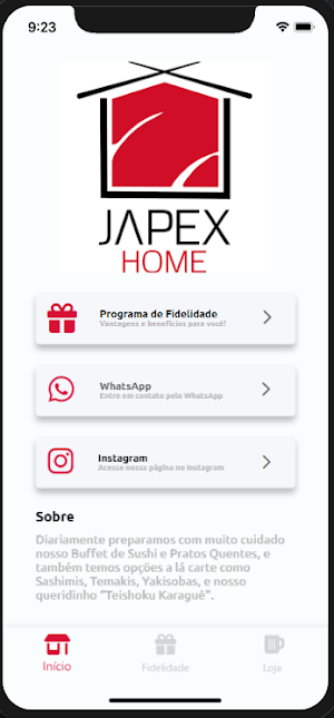 Japex Restaurante - Fidelidade Screenshot 0