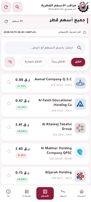 مراقب الأسهم القطرية Screenshot 1