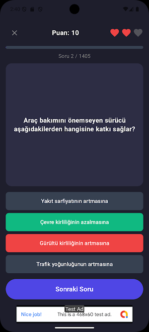 Ehliyet Sınav Soruları Screenshot 2