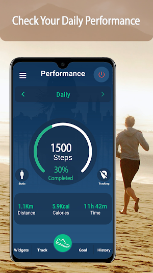 Pacer: Steps Counter & Calories Counter app Screenshot 0