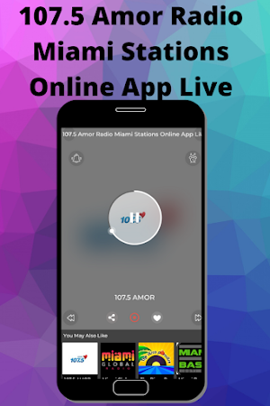 107.5 Amor Radio Miami Stations Online App Live Screenshot 1