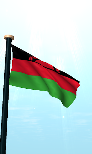 Malawi Flag 3D Live Wallpaper Screenshot 1