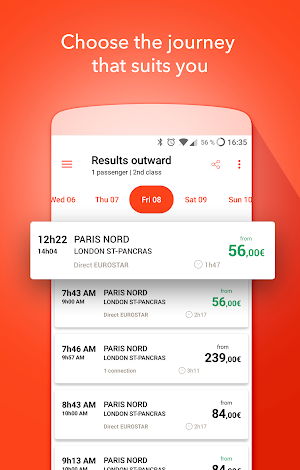 OUI.sncf - Train travel Screenshot 0