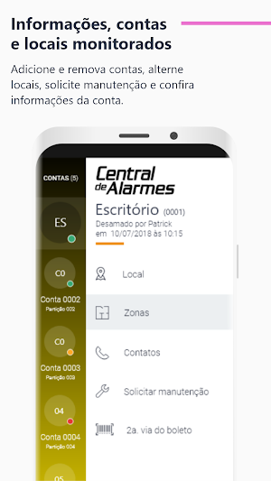 Central de Alarmes Screenshot 3