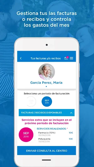 Sanitas Mayores-App Familiares Screenshot 2