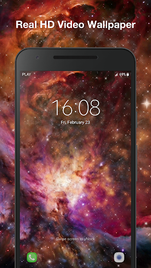 Inferno Galaxy Live Wallpaper Screenshot 2