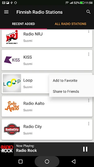 Finnish Radio Stations Screenshot 1