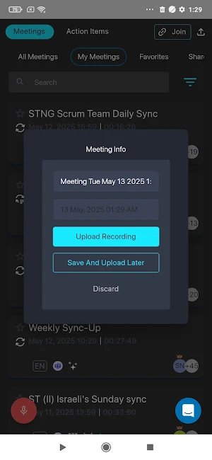 Meeting Insights Screenshot 2