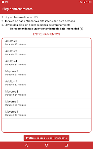 Selftraining UMH Screenshot 3