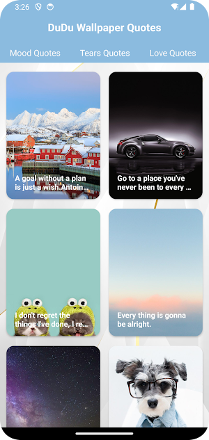 DuDu Wallpaper Quotes Screenshot 1