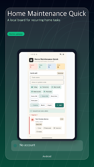 Home Maintenance Quick Screenshot 0