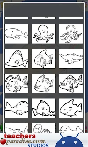 Ocean Animals Coloring Book Screenshot 3