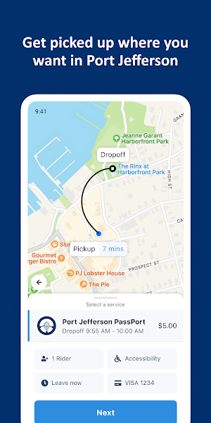 PassPort - Port Jeff Rideshare Screenshot 1