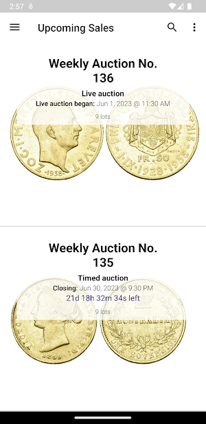 Münzenonline Auctions Screenshot 0