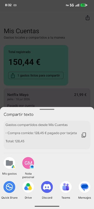 Mis Cuentas Screenshot 3