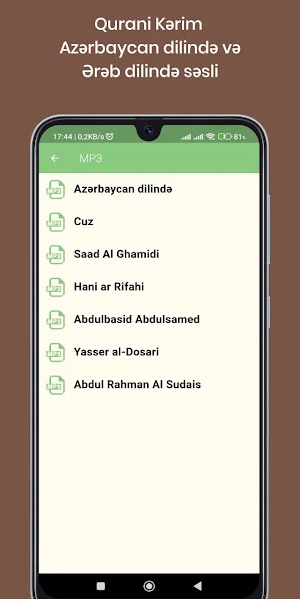 Qurani Kərim (Səsli) Screenshot 1