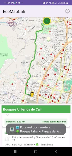 ubicacion bosques urbanos Cali Screenshot 3