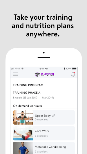 Champion Fitness Screenshot 2