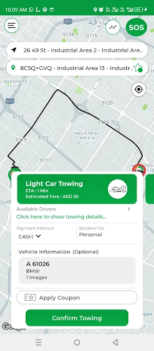 Galaxy Towing Customer Screenshot 2
