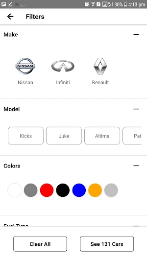 Shift Used Cars Screenshot 1
