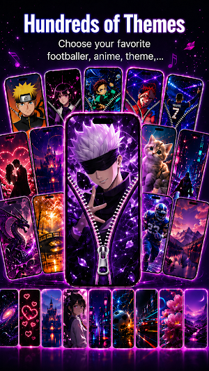 Zipper Lock Screen Customizer Screenshot 1