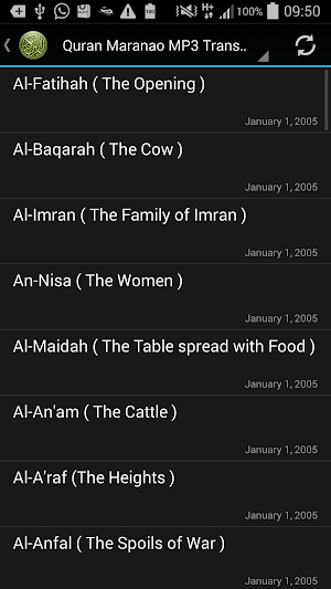 Quran Maranao MP3 Translation Screenshot 1
