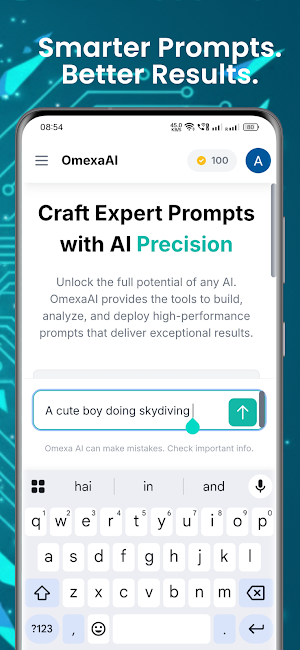 OmexaAI: AI Prompt Generator Screenshot 2